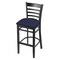 Holland Bar Stool Co 30" Bar Stool, Black Finish, Graph Anchor Seat 314030Blk014 - alternate 1